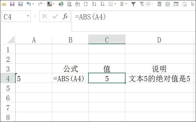 函数abs的用法