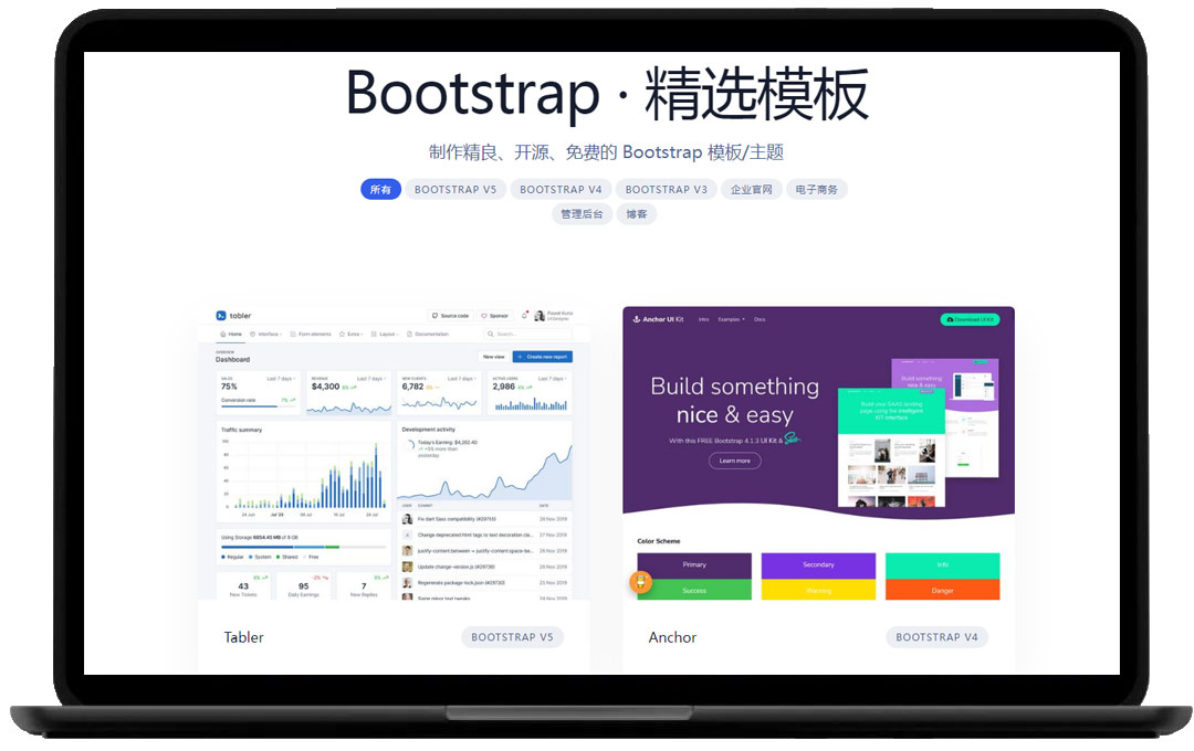 Bootstrap官方主题截图