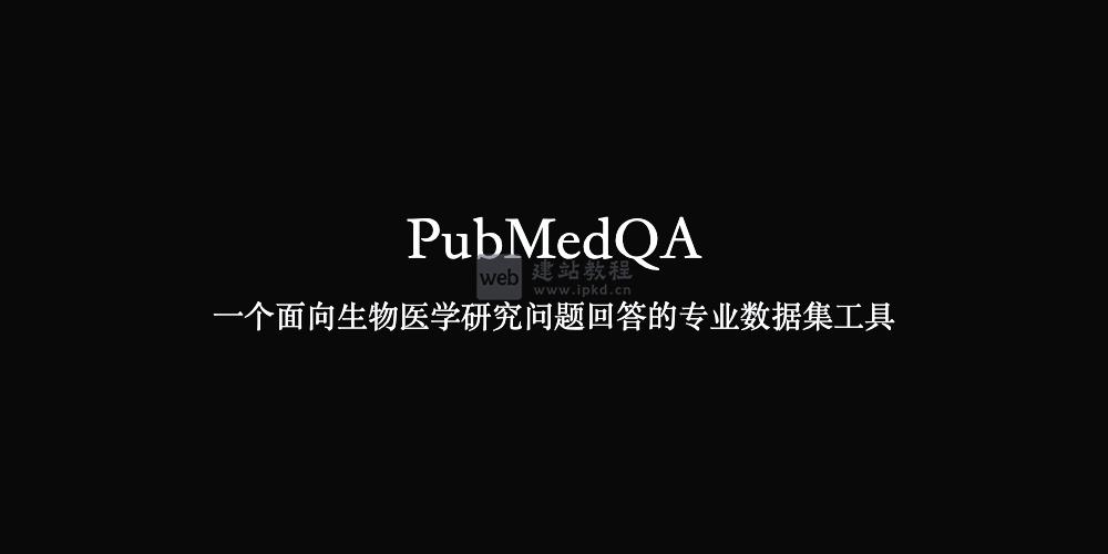 PubMedQA：一个面向生物医学研究问题回答的专业数据集工具