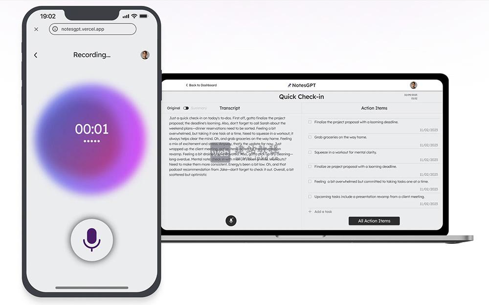 notesGPT：语音驱动的智能笔记神器，让记录与整理更高效