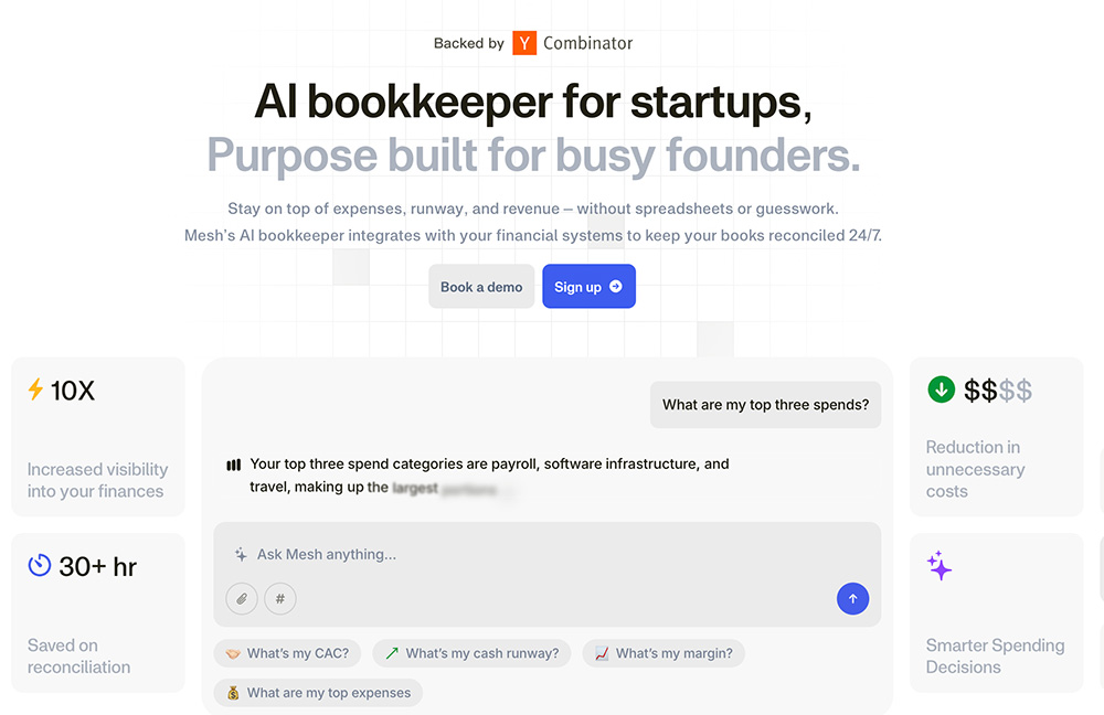Mesh:一款专注于财务管理的AI工具