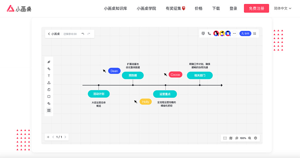小画桌:一款轻量级的在线实时协作白板工具